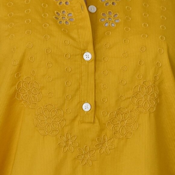 J. Crew Ruffle Sleeve Top with Embroidered Eyelet NEW - S - Picture 4 of 11